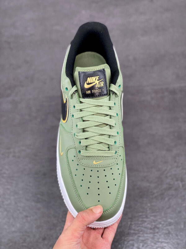 Nike Air Force 1 Oil Green Metallic Gold Swoosh DA8481-300 For Sale