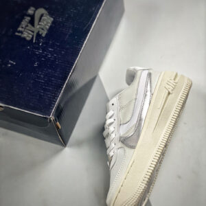 Nike Air Force 1 PLT.AF.ORM White Wolf Grey Metallic Silver For Sale