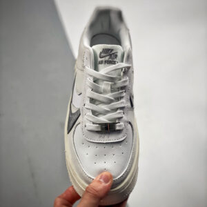 Nike Air Force 1 PLT.AF.ORM White Wolf Grey Metallic Silver For Sale