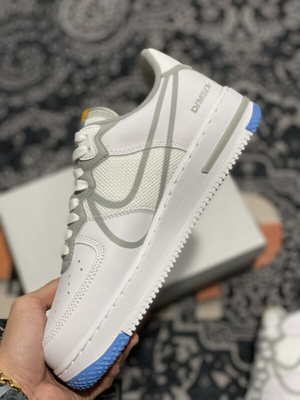 Nike Air Force 1 React White Light Smoke Grey-University Gold For Sale