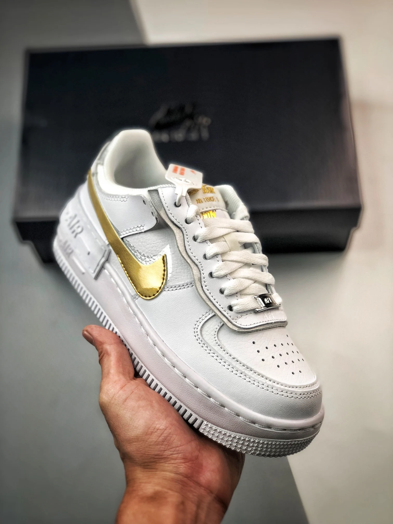 Nike Air Force 1 Shadow White Gold DM3064-100 For Sale