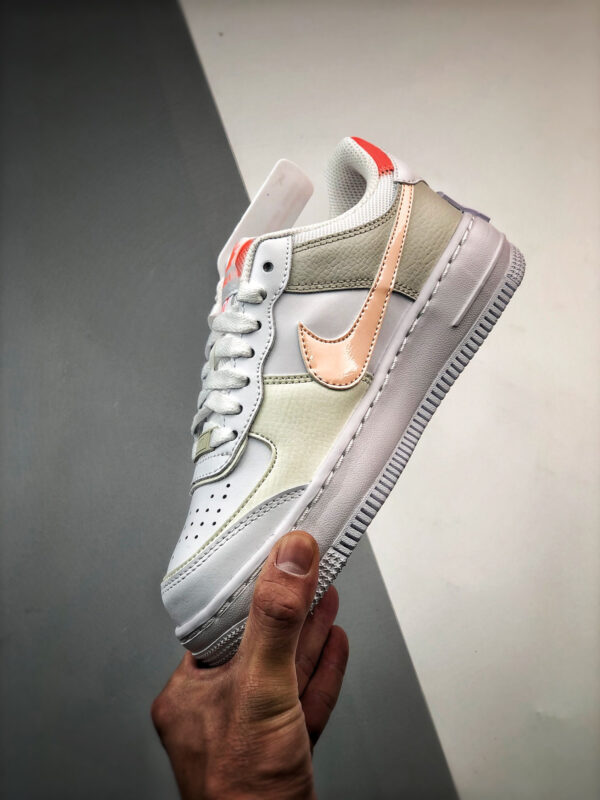 Nike Air Force 1 Shadow White Bright Mango DH3896-100 For Sale