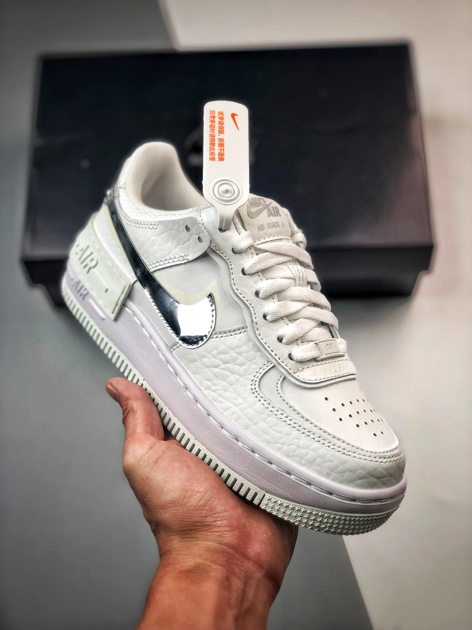 Nike Air Force 1 Shadow White Chrome DQ0837-100 For Sale