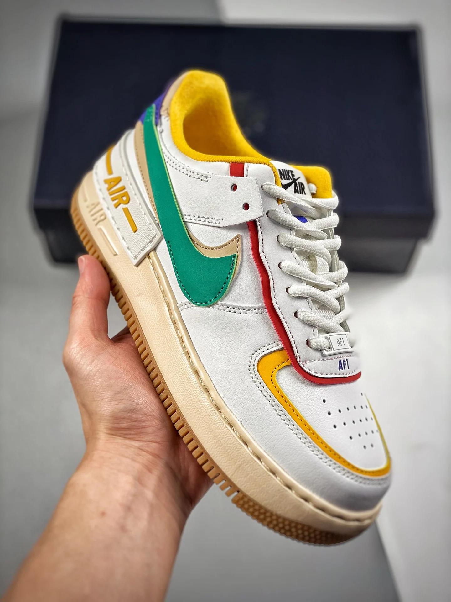 Nike Air Force 1 Shadow White Multi-Color CI0919-118 For Sale