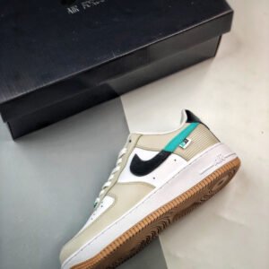 Nike Air Force 1 Spliced Swoosh Tan Green DX6062-101 For Sale