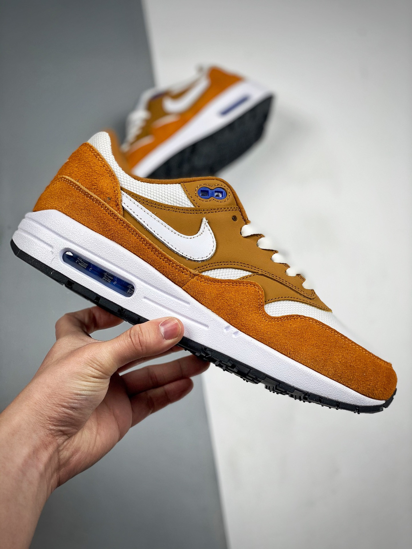 Nike Air Max 1 Dark Curry Sport Blue Black True White For Sale