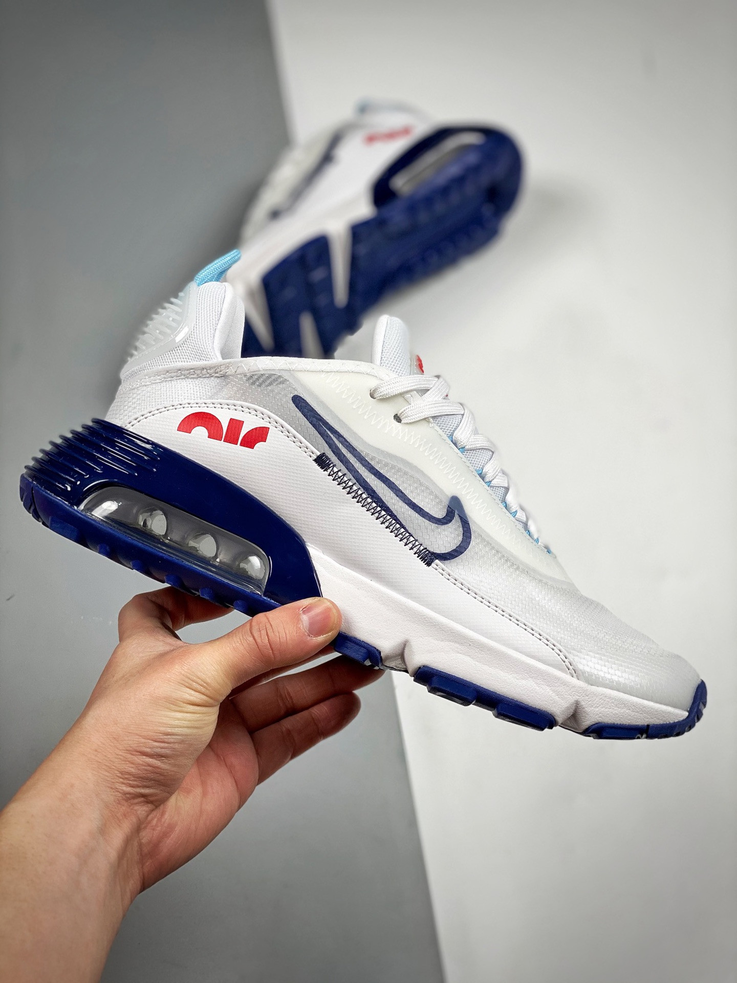 Nike Air Max 2090 White Navy Red DM2823-100 On Sale