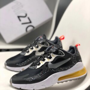 Nike Air Max 270 React Black Silver For Sale