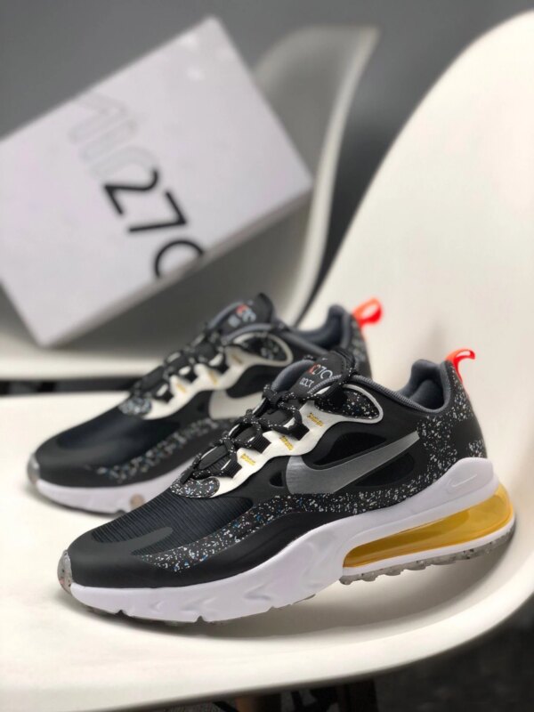 Nike Air Max 270 React Black Silver For Sale