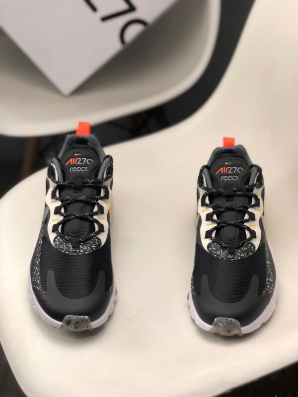 Nike Air Max 270 React Black Silver For Sale