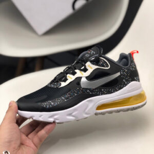 Nike Air Max 270 React Black Silver For Sale