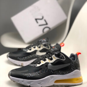 Nike Air Max 270 React Black Silver For Sale