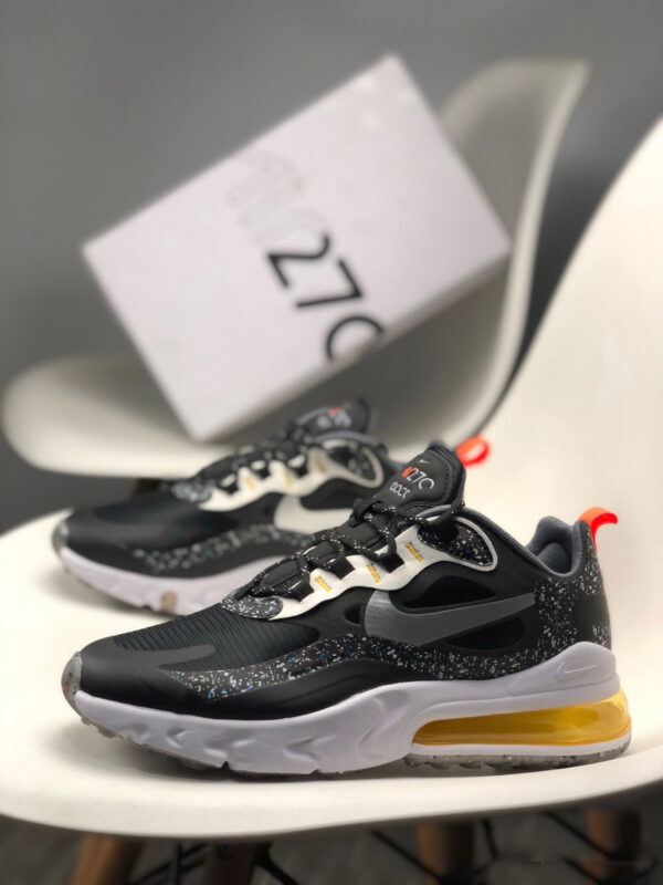 Nike Air Max 270 React Black Silver For Sale