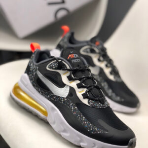 Nike Air Max 270 React Black Silver For Sale