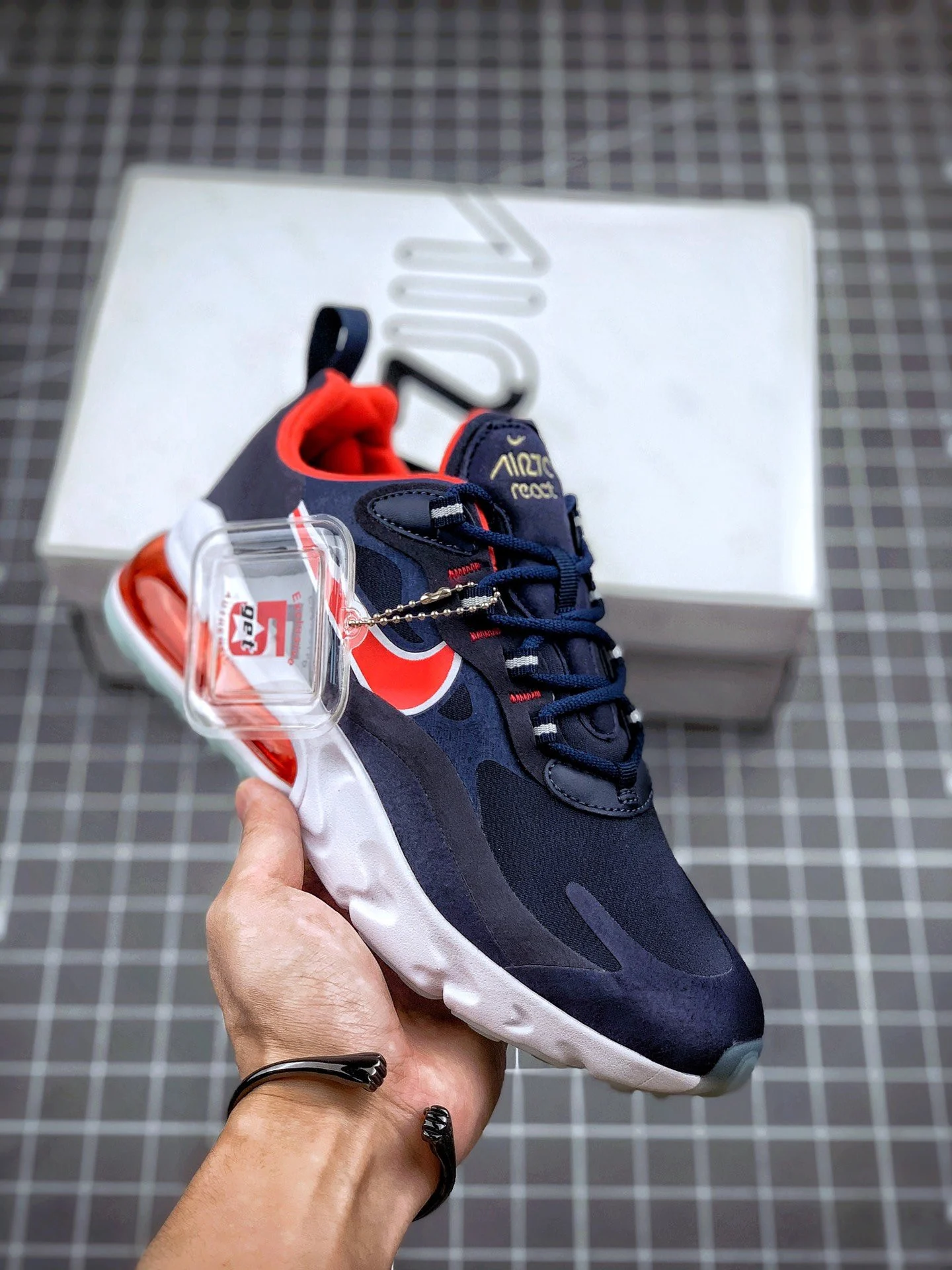 Nike Air Max 270 React Olympics 2020�Blue Red White For Sale