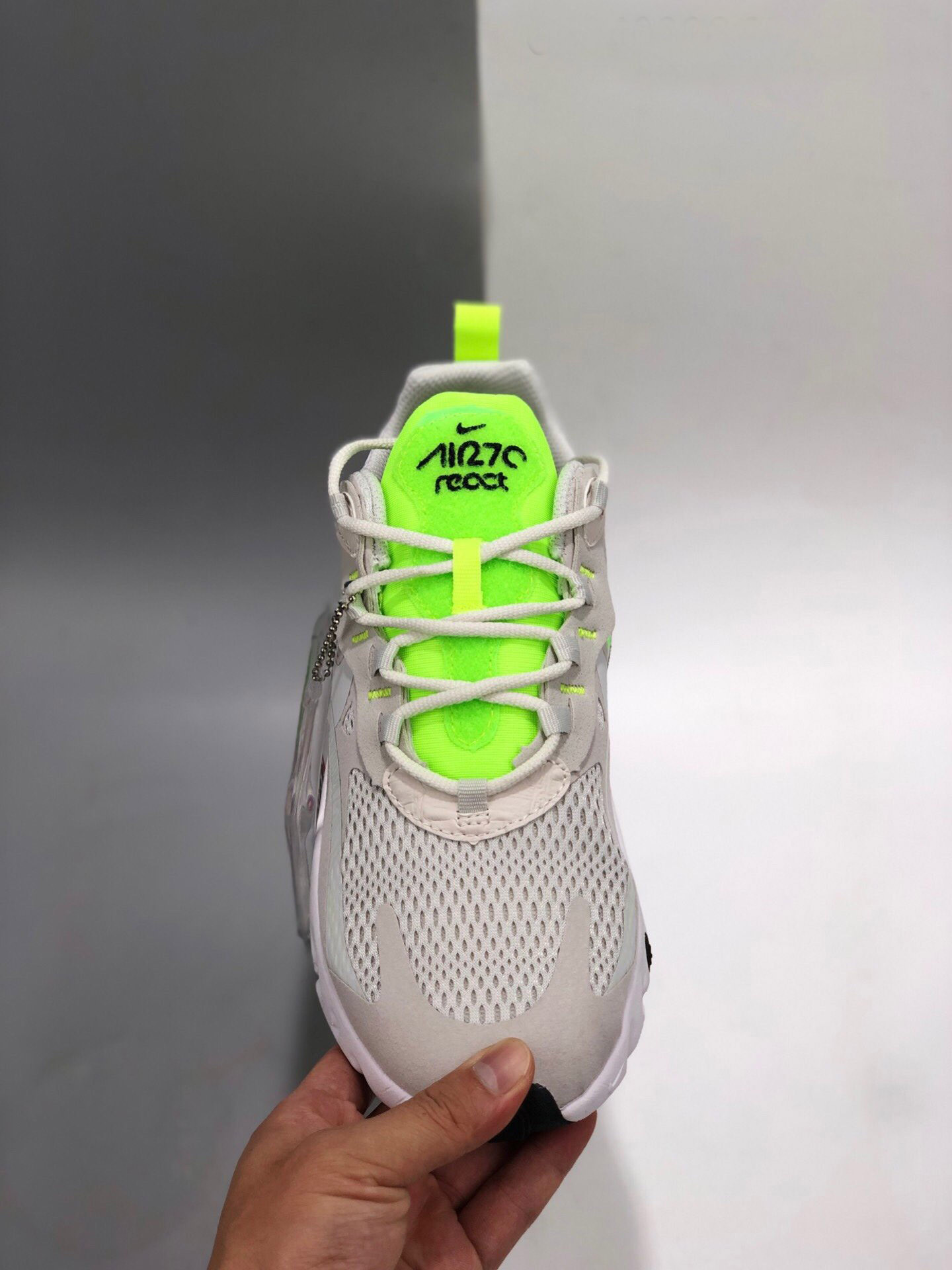 Nike Air Max 270 React Vast Grey Ghost Green For Sale