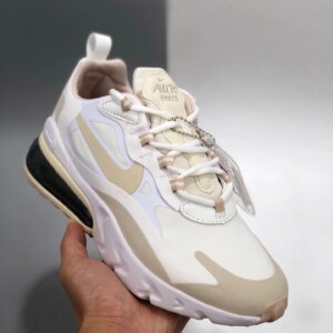 Nike Air Max 270 React White Light Orewood Brown For Sale