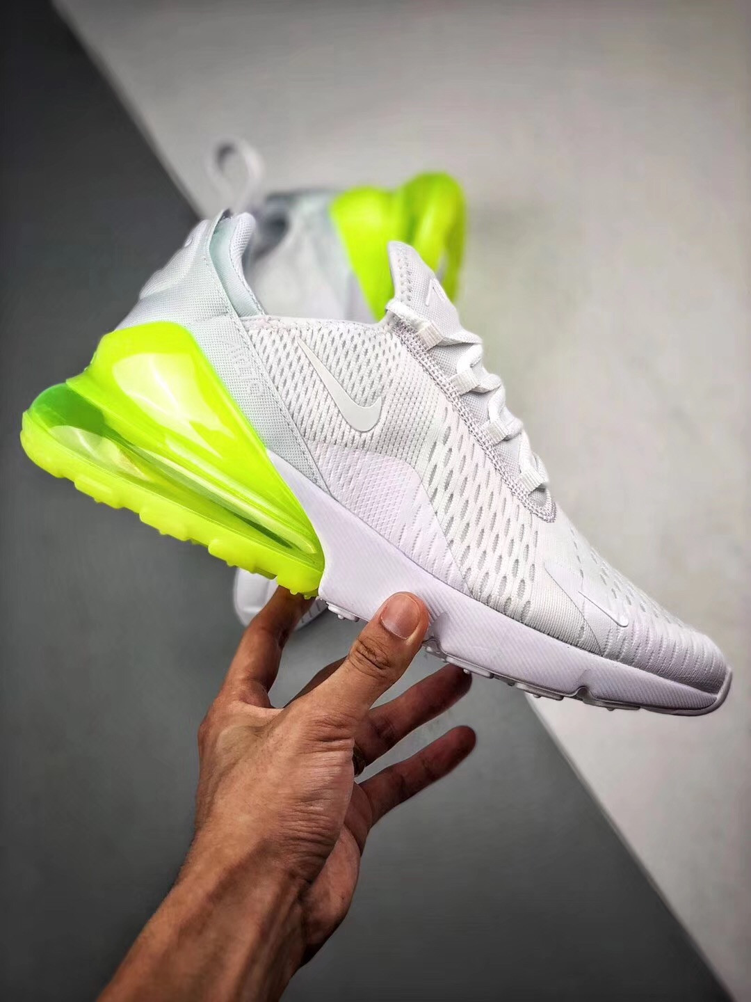 Nike Air Max 270 White Volt AH8050-104 For Sale