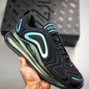 Nike Air Max 720 Throwback Future Black Metallic Silver For Sale