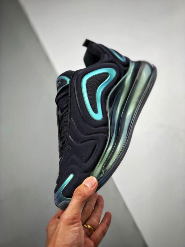 Nike Air Max 720 Throwback Future Black Metallic Silver For Sale