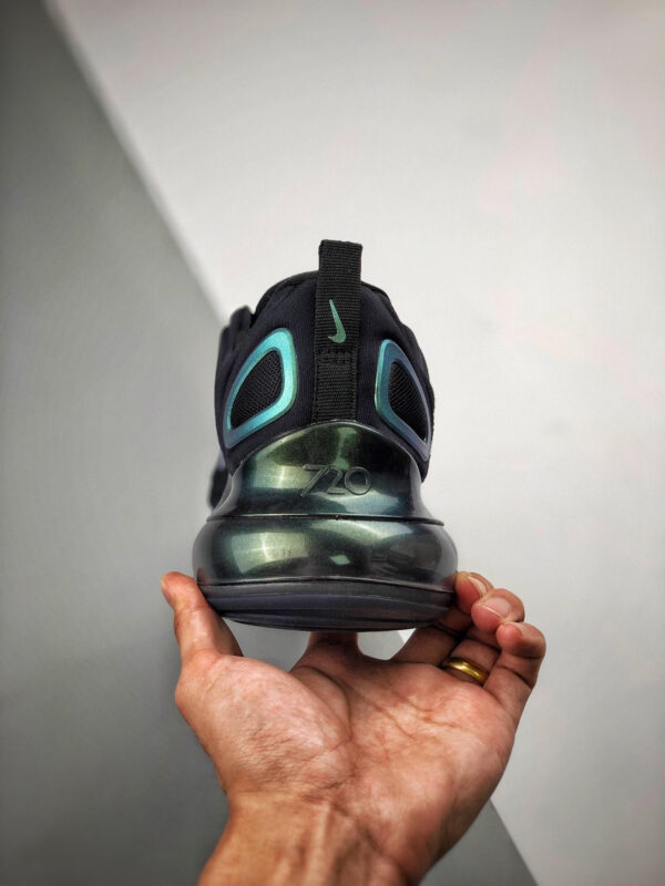 Nike Air Max 720 Throwback Future Black Metallic Silver For Sale