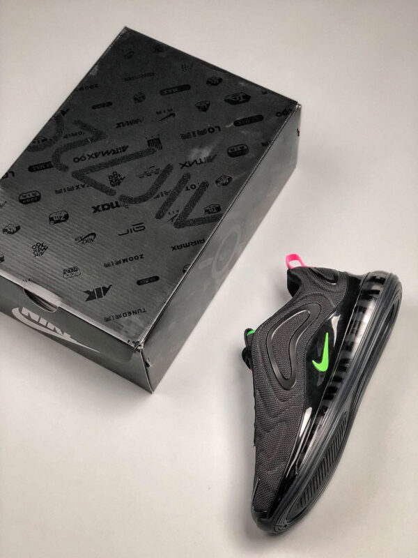 Nike Air Max 720 Black Hyper Pink-Scream Green For Sale