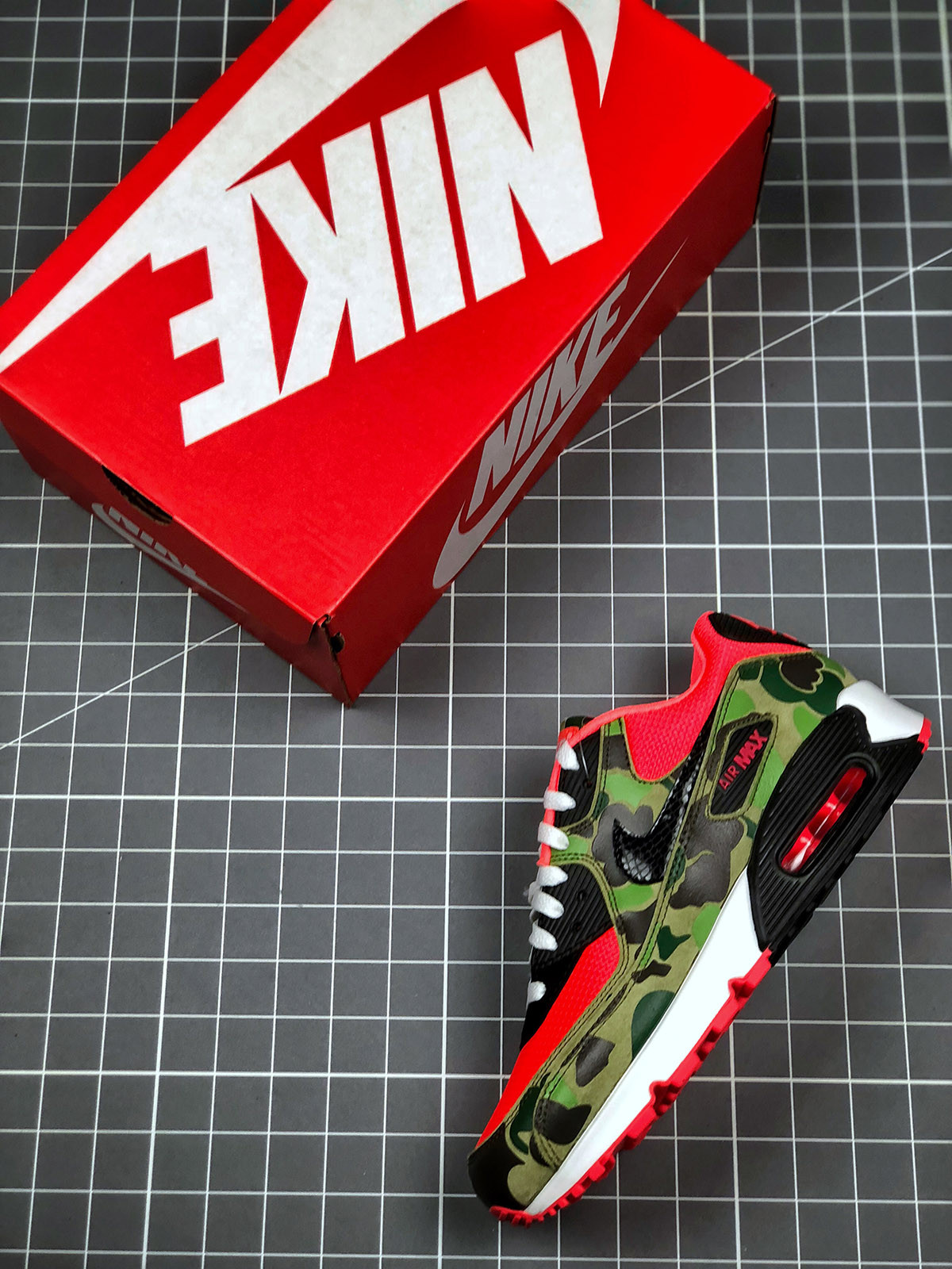 Nike Air Max 90 Reverse Duck Camo Infrared Black CW6024-600 For Sale