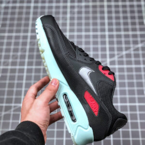 Nike Air Max 90 Premium Vinyl Black Cool Grey-Teal Tint-University Red For Sale