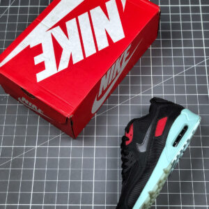 Nike Air Max 90 Premium Vinyl Black Cool Grey-Teal Tint-University Red For Sale