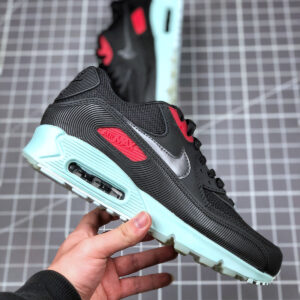 Nike Air Max 90 Premium Vinyl Black Cool Grey-Teal Tint-University Red For Sale