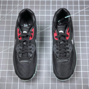 Nike Air Max 90 Premium Vinyl Black Cool Grey-Teal Tint-University Red For Sale