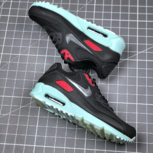 Nike Air Max 90 Premium Vinyl Black Cool Grey-Teal Tint-University Red For Sale