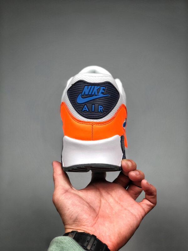 Nike Air Max 90 White Total Orange Midnight Navy Photo Blue For Sale