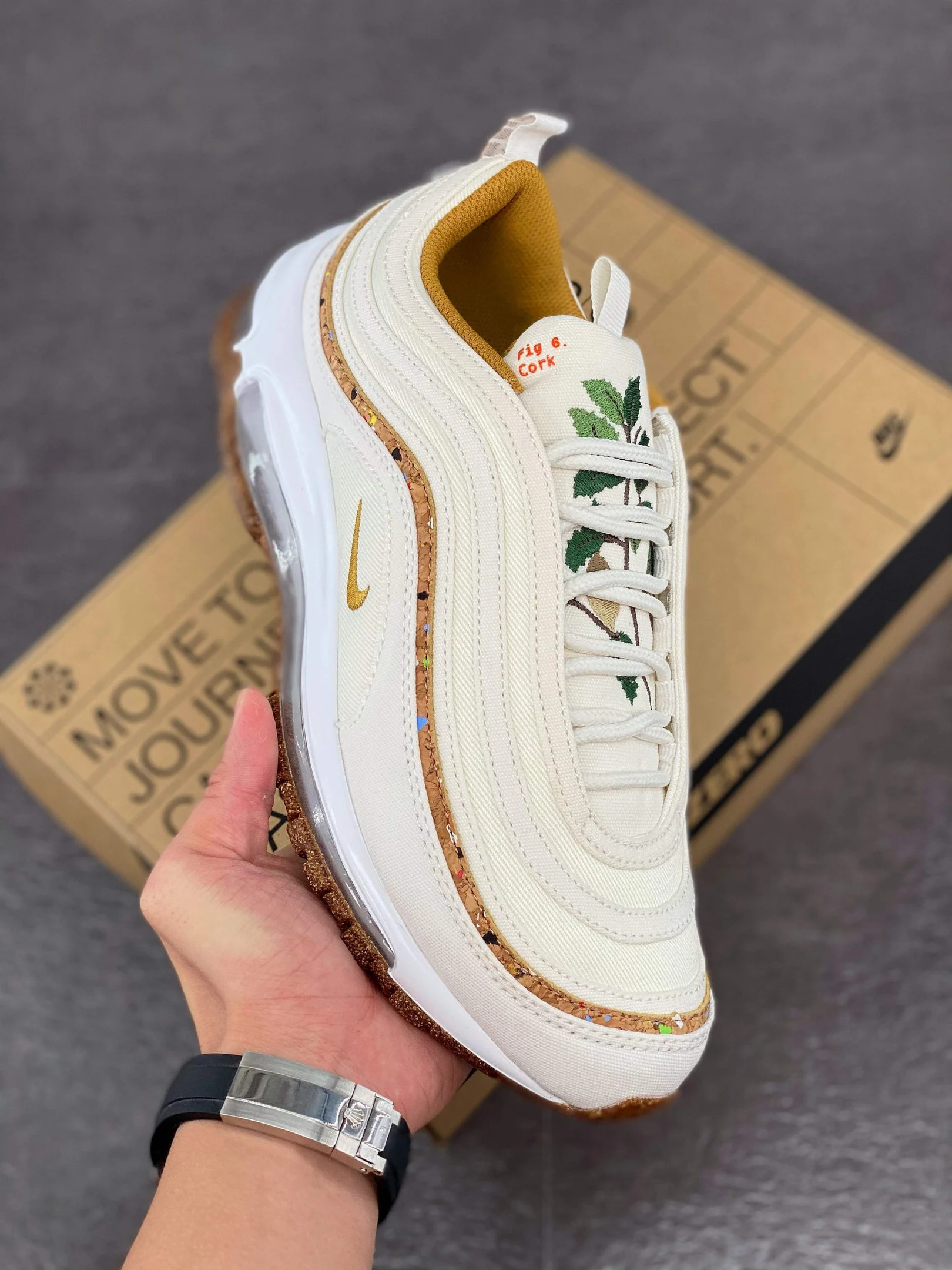 Nike Air Max 97 Cork Coconut Milk Volt DC4012-100 For Sale