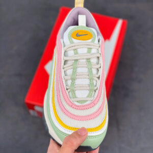 Nike Air Max 97 Multi Pastel Pink Orange-Yellow-Green For Sale