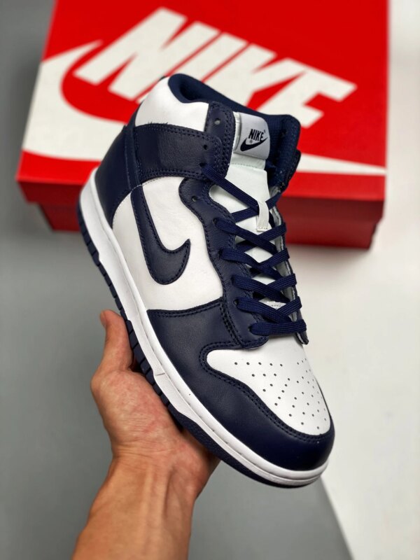 Nike Dunk High White Midnight Navy-White For Sale