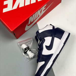 Nike Dunk High White Midnight Navy-White For Sale