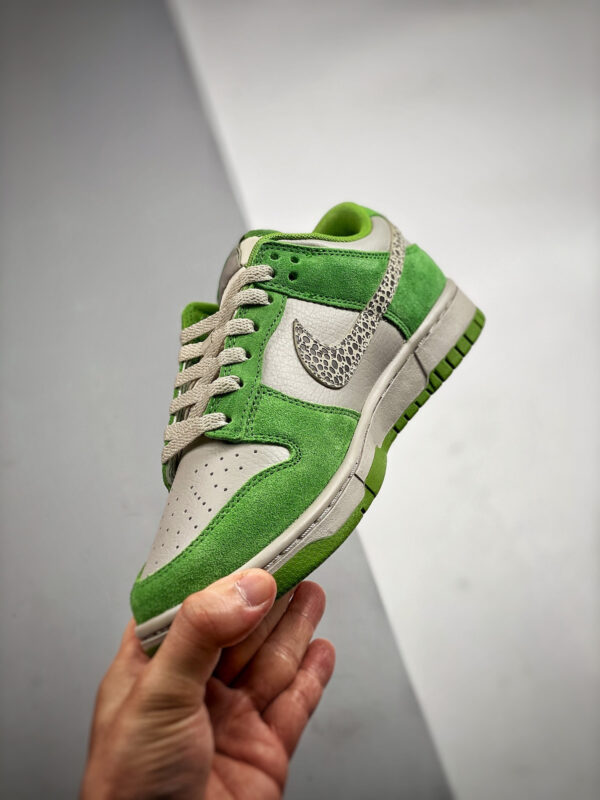 Nike Dunk Low Safari Swoosh Chlorophyll Light Iron Ore-Cave Stone For Sale