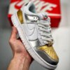 Nike Dunk Low Metallic Gold Silver-University Red-White For Sale