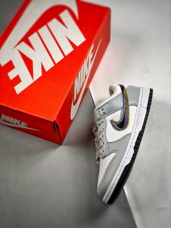 Nike Dunk Low 3D Swoosh White Grey DV6482-100 For Sale