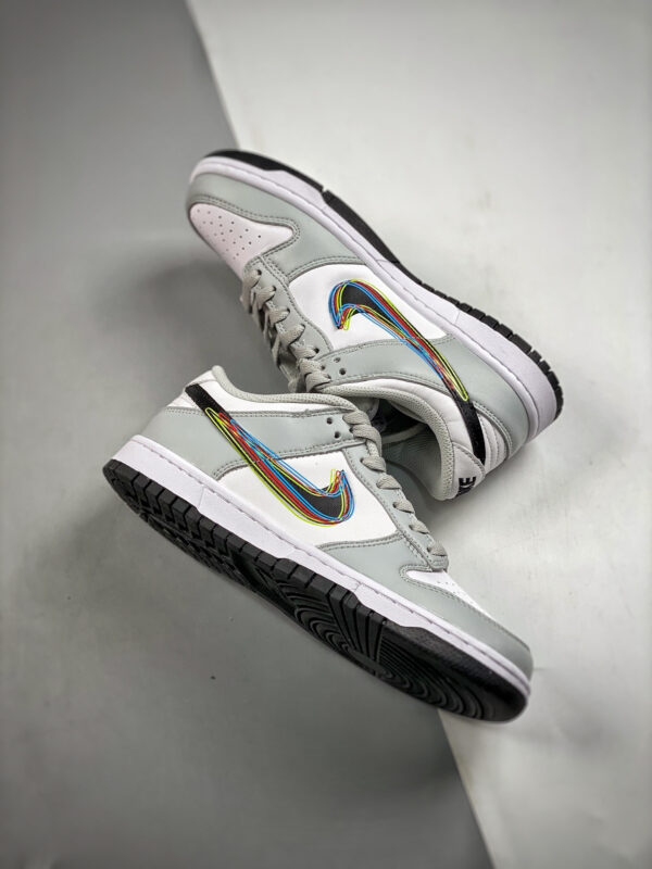 Nike Dunk Low 3D Swoosh White Grey DV6482-100 For Sale