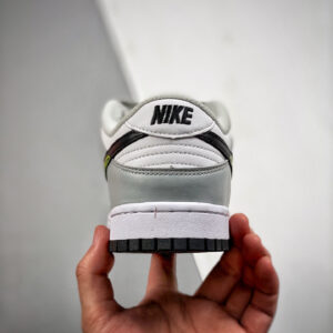 Nike Dunk Low 3D Swoosh White Grey DV6482-100 For Sale