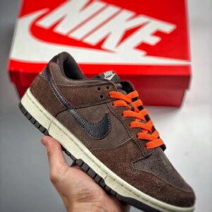 Nike Dunk Low Baroque Brown Team Orange DQ8801-200 For Sale