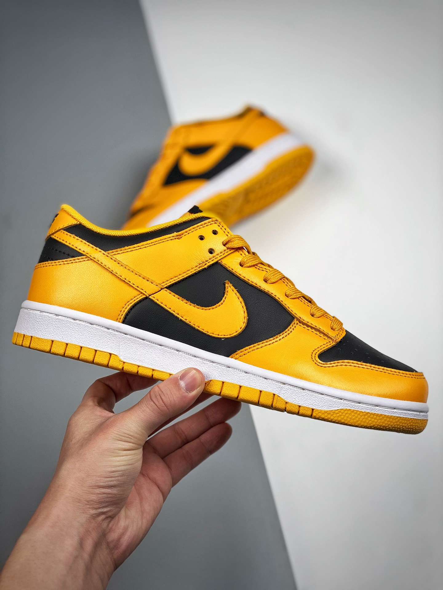 Nike Dunk Low Black Goldenrod-White For Sale