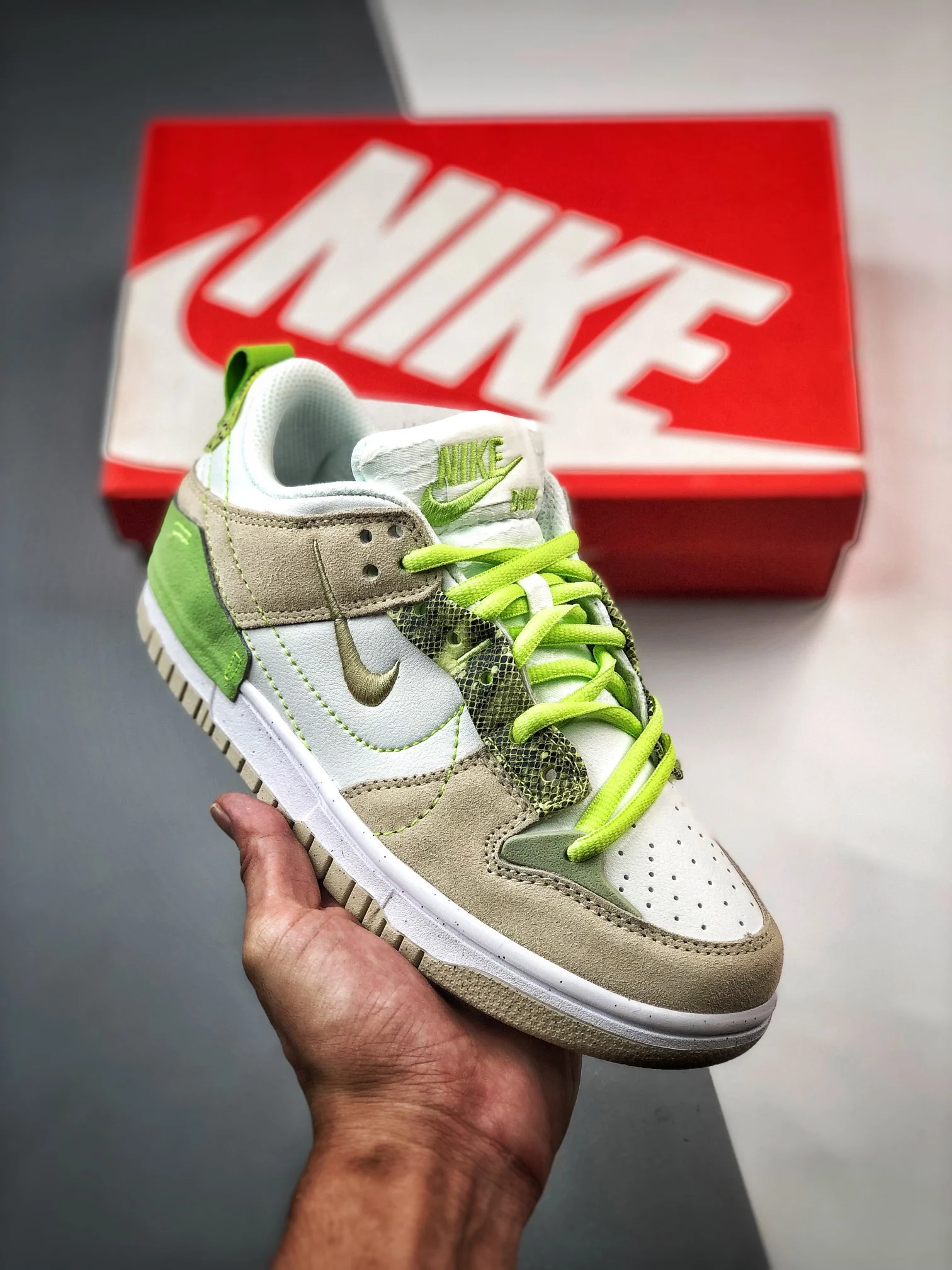 Nike Dunk Low Disrupt 2 Green Snake DV3206-001 For Sale