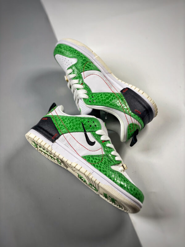 Nike Dunk Low Disrupt 2 Just Do It White Green-Red-Black For Sale