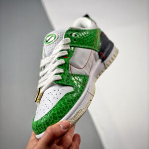 Nike Dunk Low Disrupt 2 Just Do It White Green-Red-Black For Sale