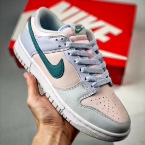 Nike Dunk Low Football Grey Mineral Teal-Pearl Pink FD1232-002 For Sale