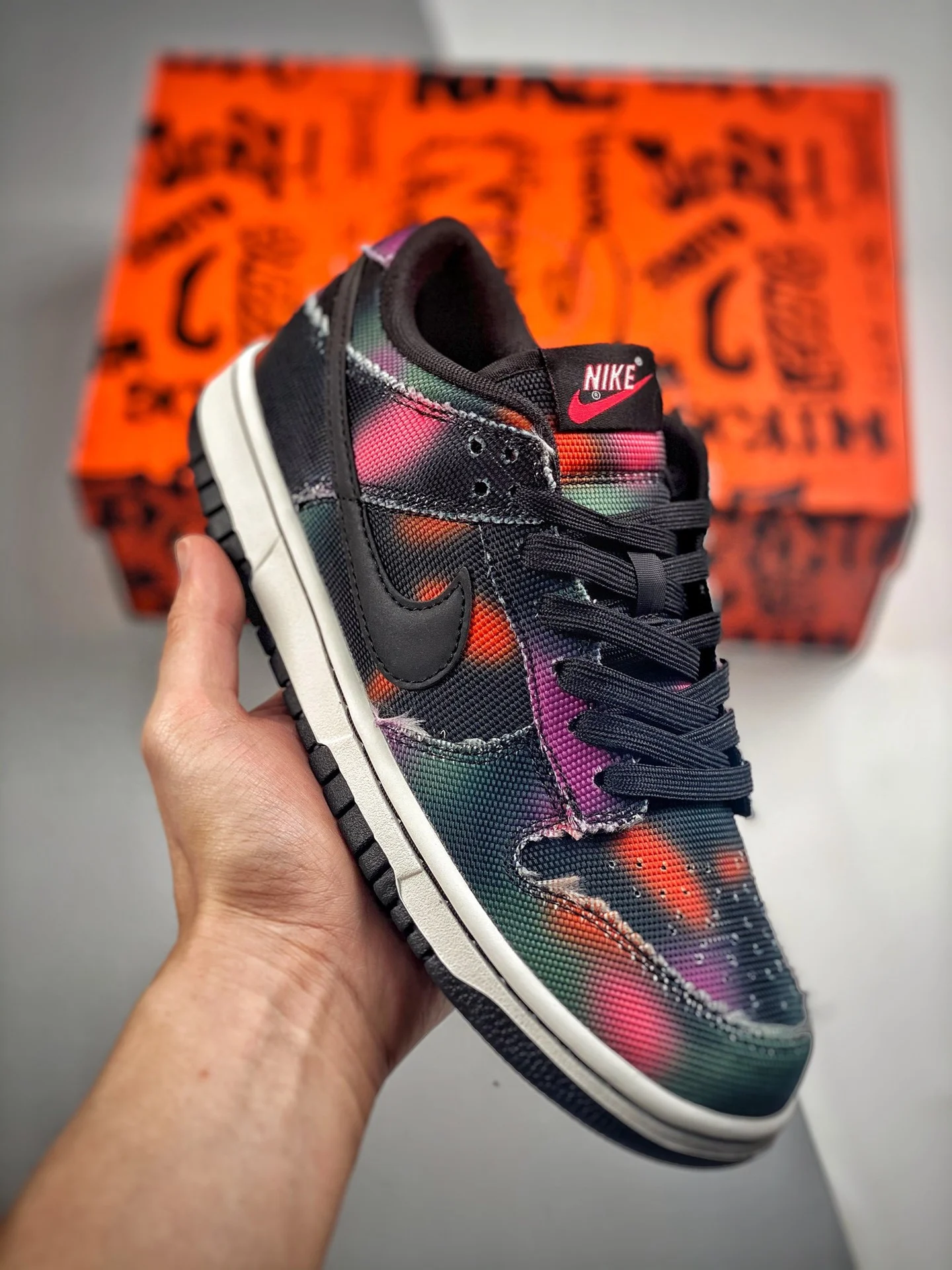 Nike Dunk Low Graffiti Purple Pink-Black DM0108-002 For Sale