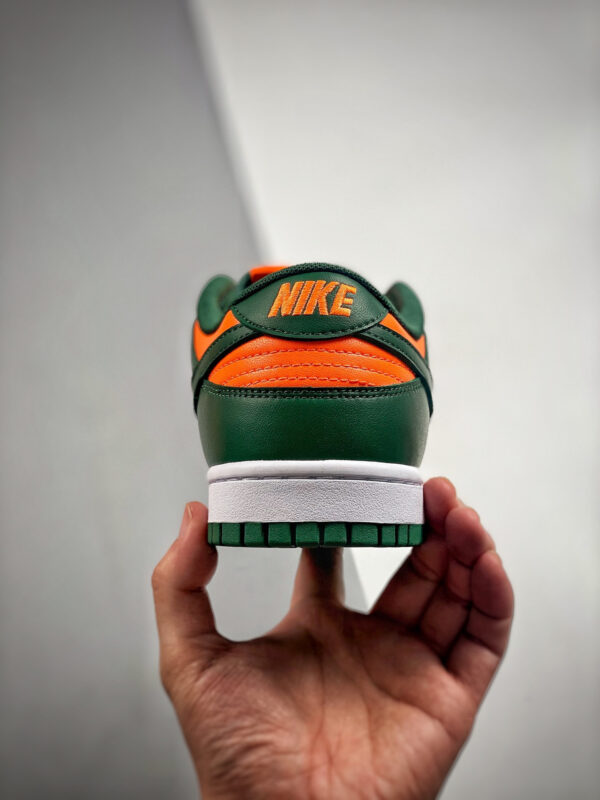 Nike Dunk Low Miami Hurricanes Team Dark Green Team Orange-White For Sale